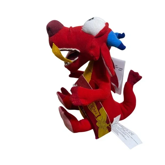 Disney Store Mulan Mushu Plush Dragon Bean Bag with Sound Tags 1998  NO Sound #1 - Picture 4 of 10